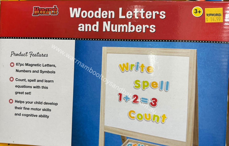 Monarch Magnetic Wooden Letters and Numbers