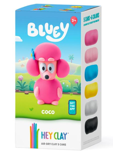 Hey Clay Bluey Single Character COCO 5 Cans