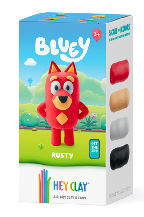 Hey Clay Bluey Single Character RUSTY 5 Cans