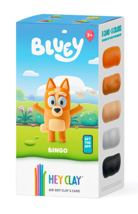 Hey Clay Bluey Single Character BINGO 5 Cans