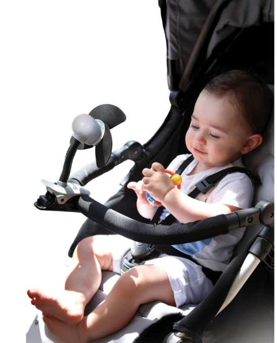 Dream Baby Clip On Fan Stoller Black Req 2 AA Batteries