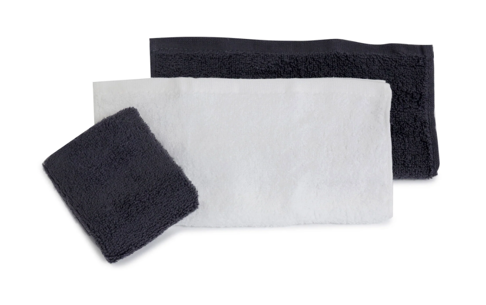 Bubba Blue Nordic 3Pk Wash Cloth Blue / Grey