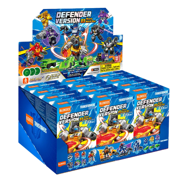 Transformers Blokees Figures Blind Box DV03 Heavy Metal War