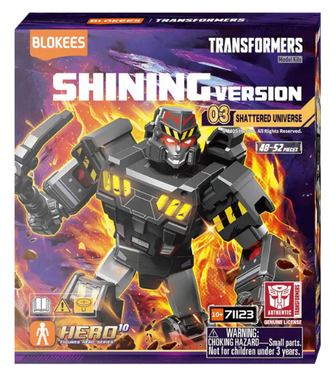 Transformers Blokees Figures Blind Box Shining Version 03 Shattered Universe
