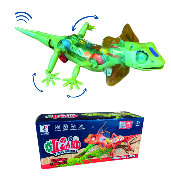 Dancing Frill Necked Lizard Assorted req 3 x AA batteries