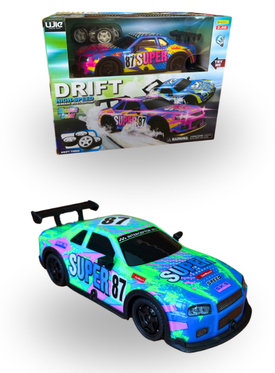 High Speed Full Lit R/C Drift Car Assorted req 2 x AA batteries