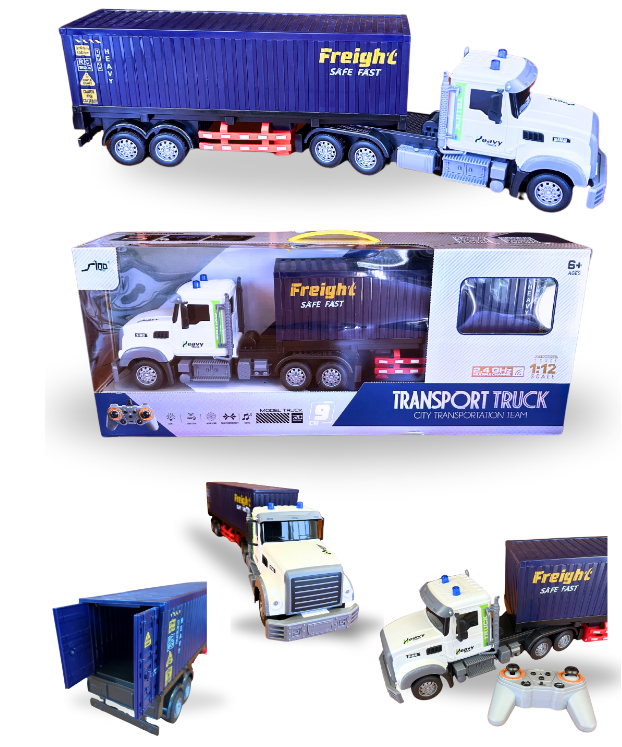 1/12 Transport Truck City Transportation Team R/C req 2 x AA batteries