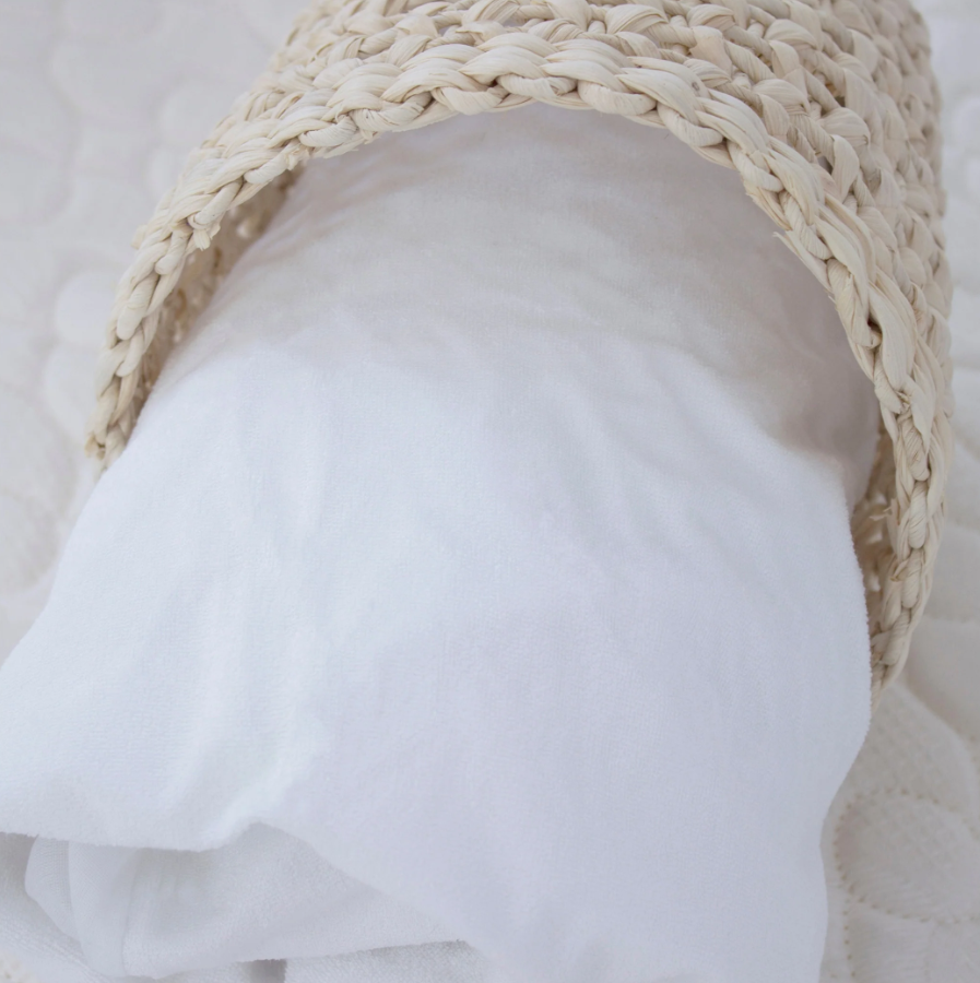 Bubba Blue Bamboo W&#39;proof Mattress Protector Co-Sleeper White