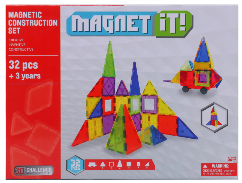Magnet It Magnetic Construction Set 32pce