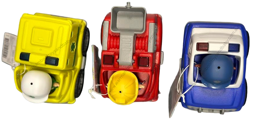 PLAYGO TOYS ENT. LTD. Emergency Vehicles &amp; Driver Asstd - Police / Fire / Ambulance