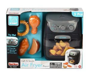 Red Box In Home Light & Sound Air Fryer Playset - 2 AAA Demo Batteries Included