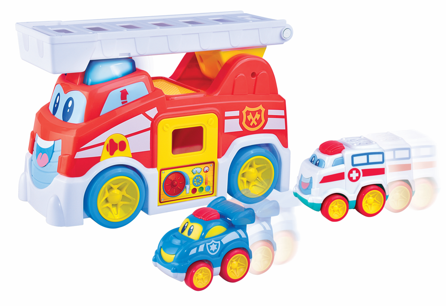 Little Learner Vroom Vroom Fire Truck - Demo Batteries Included