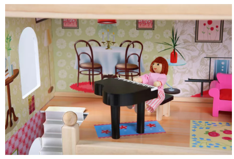 Edu Fun Wooden Doll House with Furniture