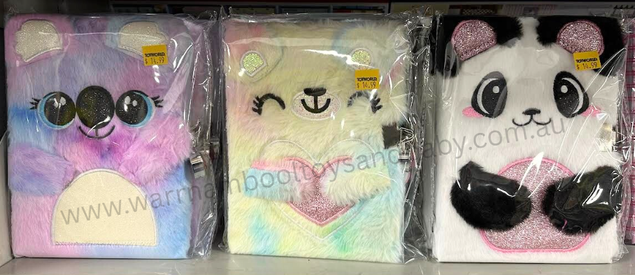 Plush Journal Assorted Animals