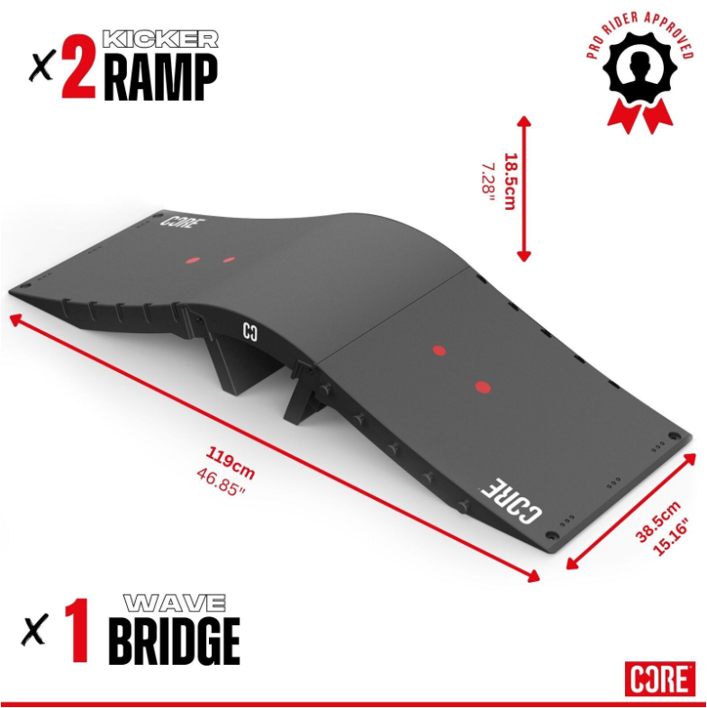 Core Mini Wave Foldable Ramp Kit ( 3 pieces )