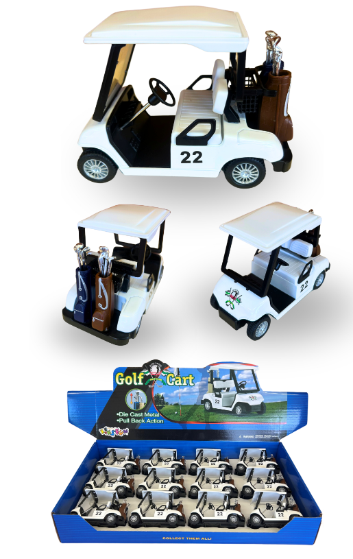 Die Cast Pull Back Golf Cart