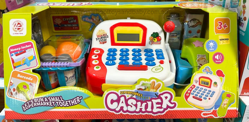 Supermarket Cash Register req 3 x AA batteries