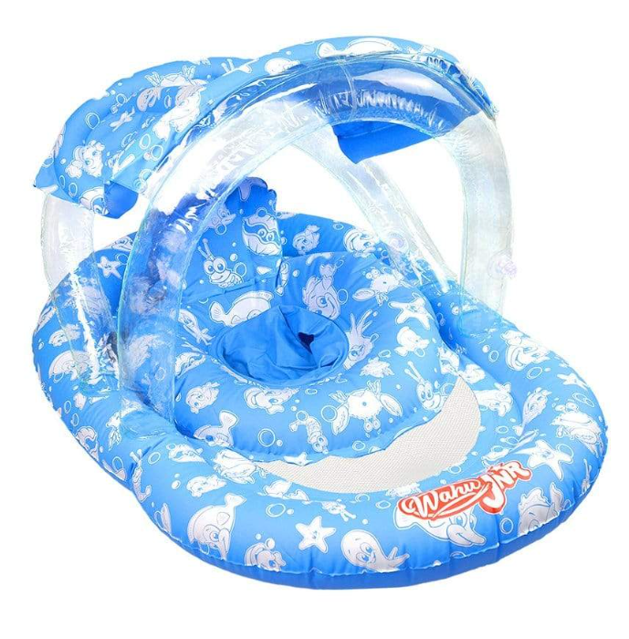 Wahu Jnr Ring With Seat and Canopy Blue (6-24m up to 15kg)