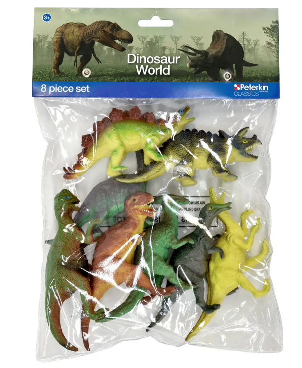 Peterkin Classics Dinosaur World 8pc Figures