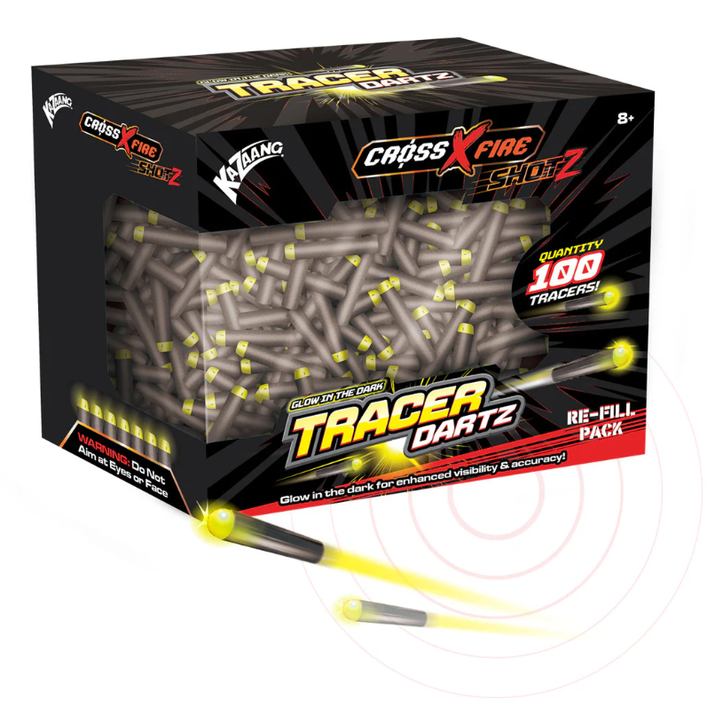 Kazaang Cross X Fire Shotz Tracer Dartz 100pk Refills