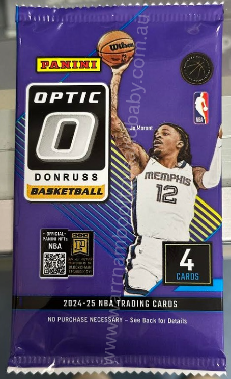 Panini 2025 Donruss Optic Basketball Blaster 4 Card Pack