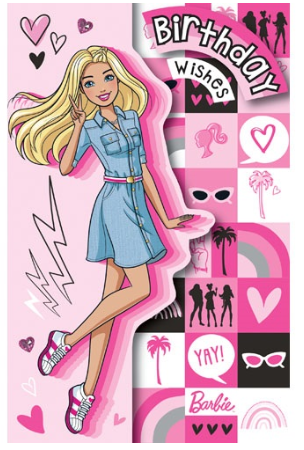 Birthday Card Barbie Birthday Wishes Premium