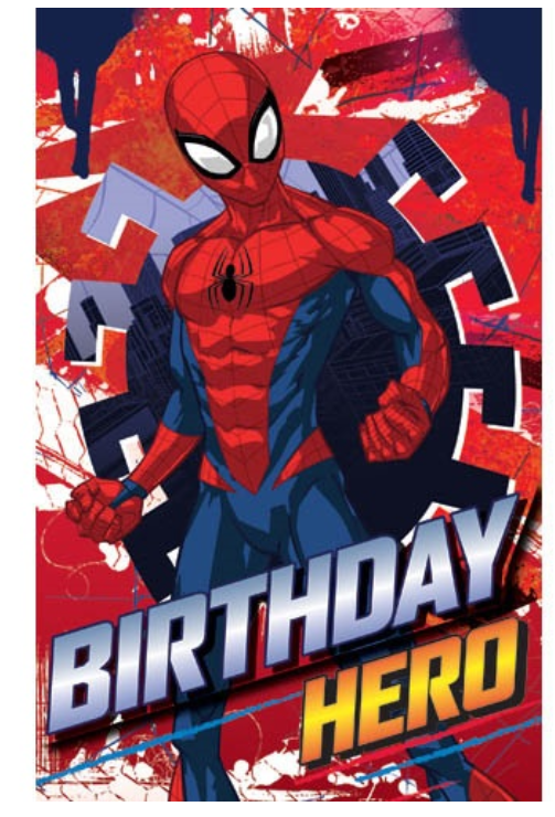 Birthday Card Premium Spiderman Birthday Hero