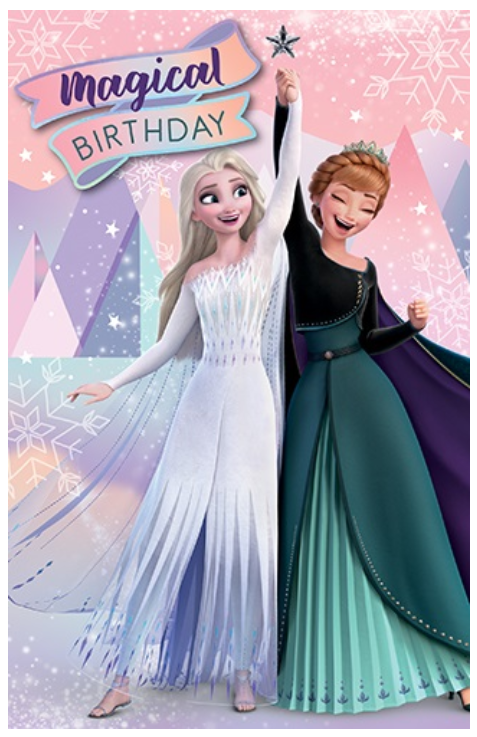 Birthday Card Premium Frozen - Anna and Elsa Magical Birthday
