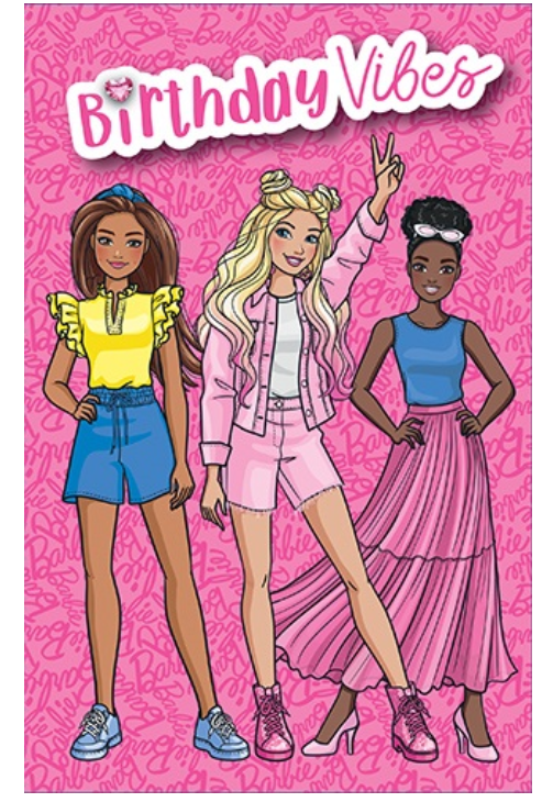 Birthday Card Premium Barbie and Friends - Birthday Vibes