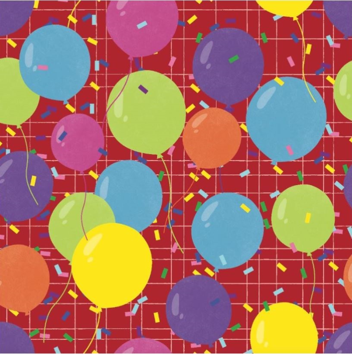 Wrap Folded Colourful Party Balloons