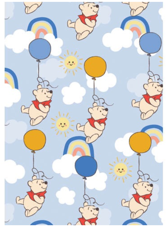 Folded Wrap Baby Winnie The Pooh Balloon