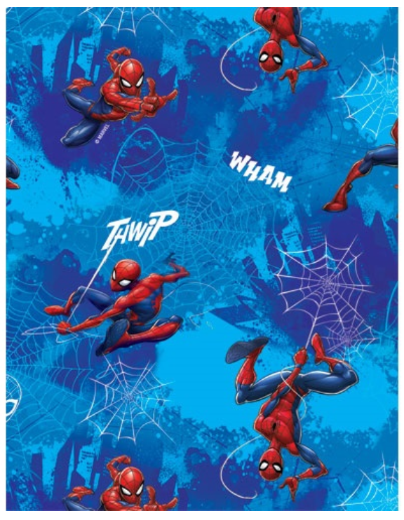 Wrap Folded Spiderman Blue with Webbing