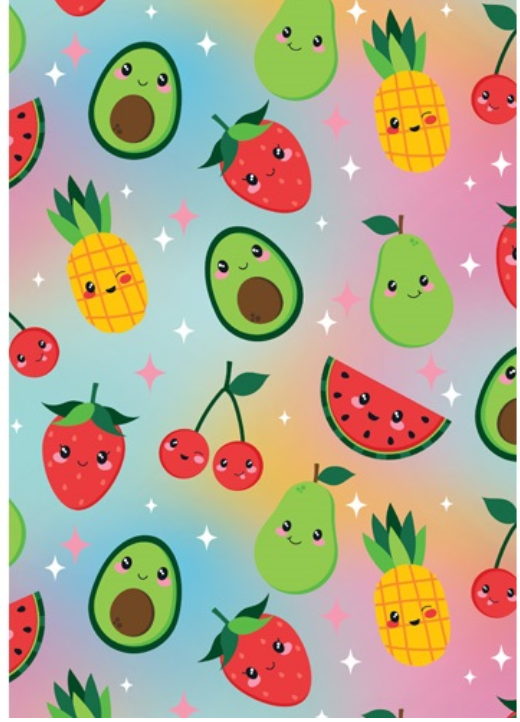 Wrap Folded Avocado and Friends Sparkle