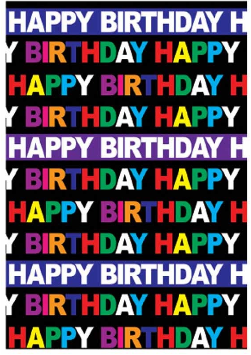 Wrap Folded Happy Birthday