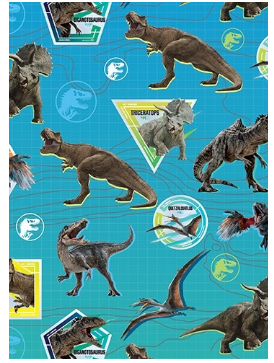 Wrap Folded Jurassic World Icon Blue