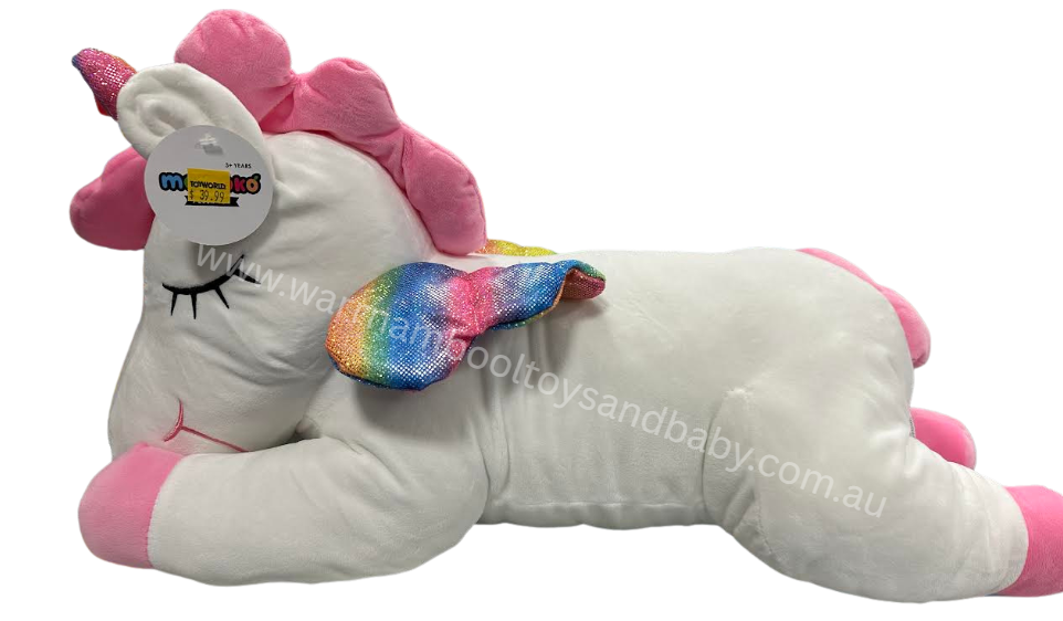 Momoko Large Plush White Unicorn 60cm