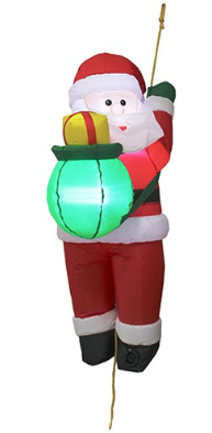 Christmas Inflatable 122cm Santa Rope