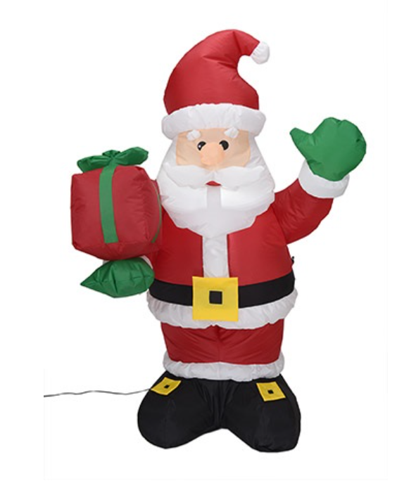 Christmas Inflatable 135cm Santa with Gift