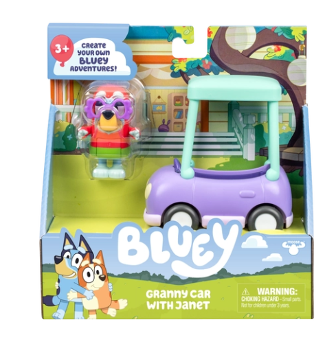 Bluey S13 Basic Vehicle Granny Car with Janet