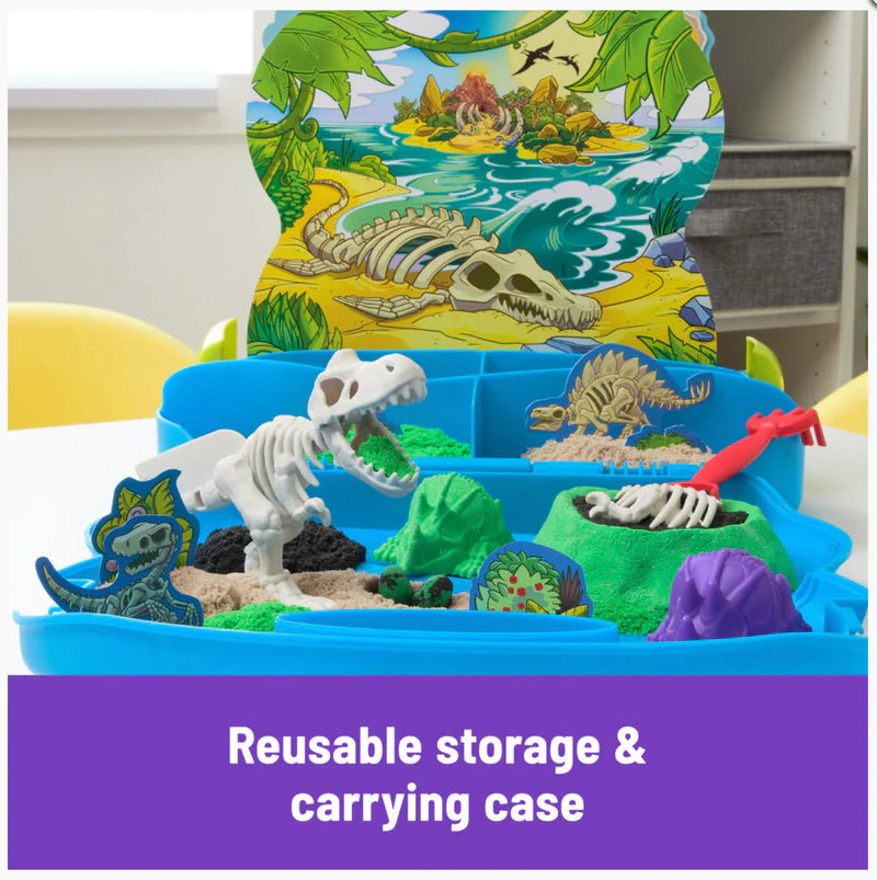 Kinetic Sand Dino Fossil Case T-Rex Dig