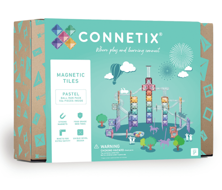 Connetix Pastel Ball Run 106 Pc