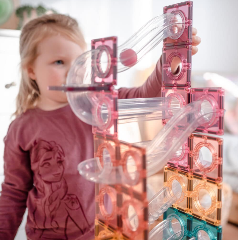 Connetix Pastel Ball Run 106 Pc