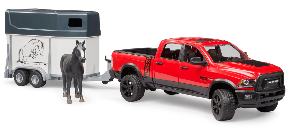 Bruder 02501 1/16 RAM Ute with Horse &amp; Trailer