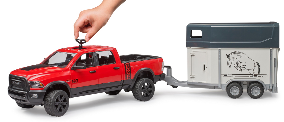 Bruder 02501 1/16 RAM Ute with Horse &amp; Trailer
