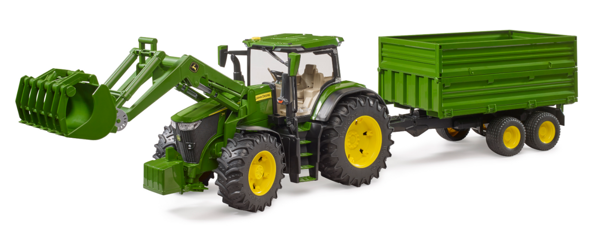 Bruder 03155 1/16  John Deere 7R 350 Tractor with Frontloader and Tipping Trailer