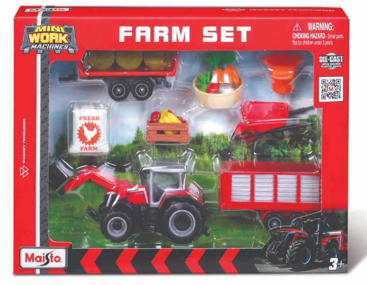 Maisto Mini Work Machines Farm Play Set Asst