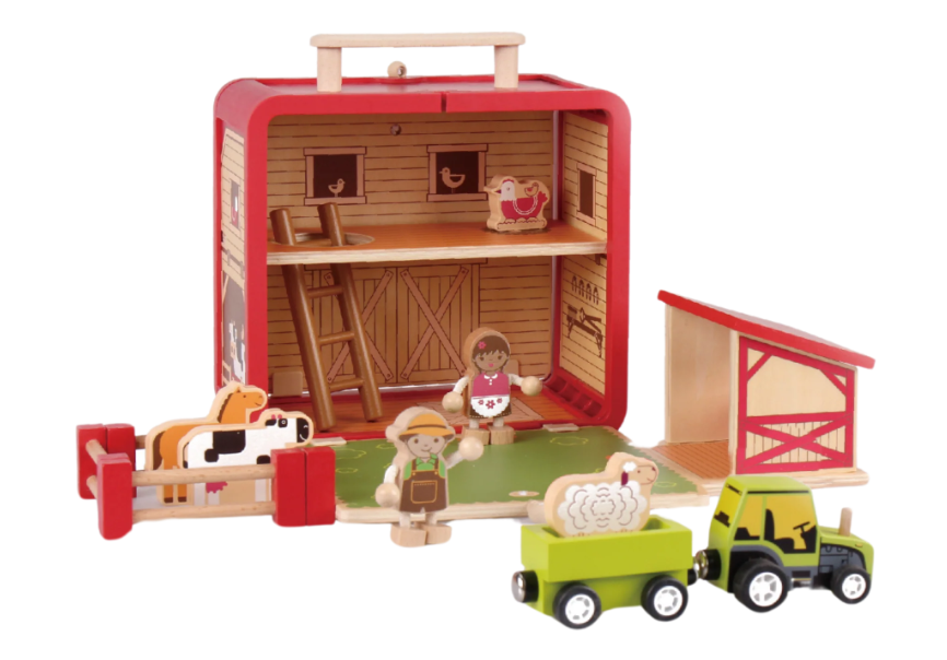 Edufun Wooden Farm Playset