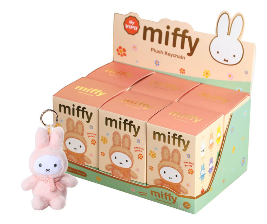 Miffy Sitting Plush Keychain Blind Box Assorted Macaron Series