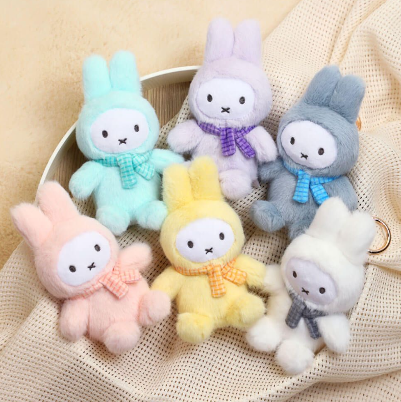 Miffy Sitting Plush Keychain Blind Box Assorted Macaron Series