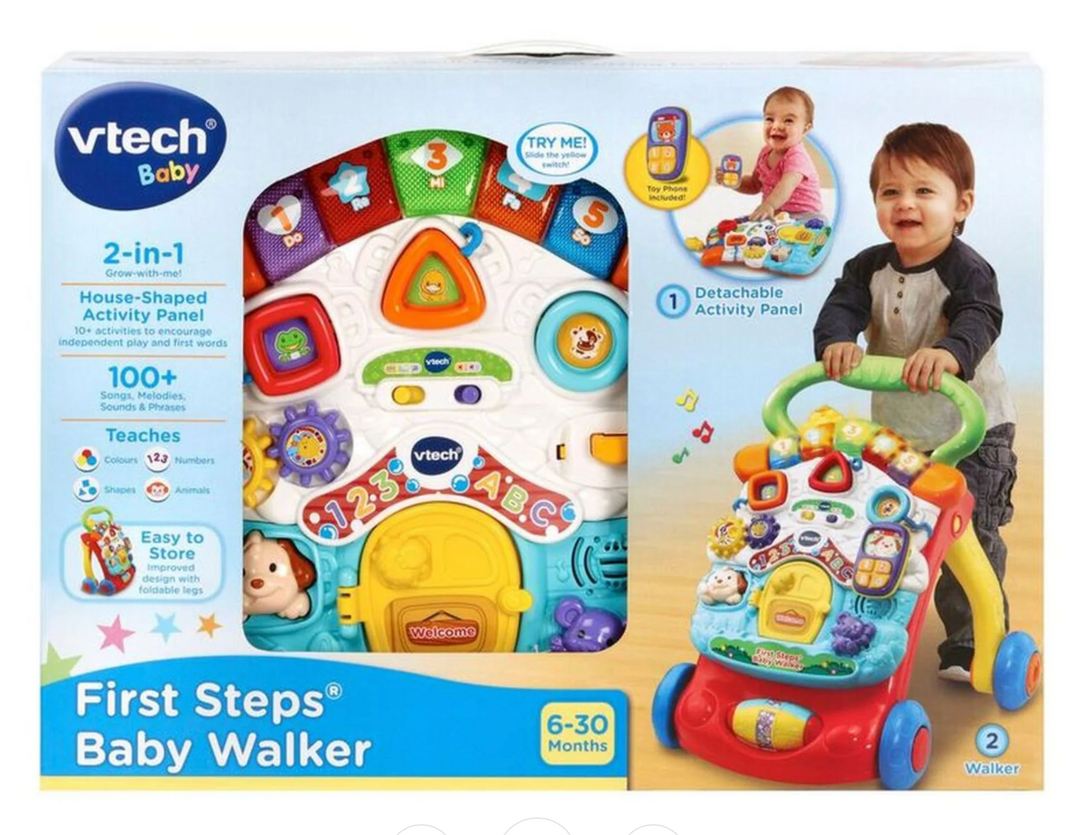 Vtech First Steps Baby Walker NEW Req 2 AA Batteries
